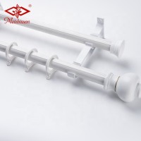 High quality metal bracket design tension extendable shower curtain rod