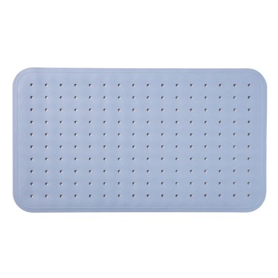 The Bathtub Suction Cup Traction Skid Pad for Stalls Floors Tub Textured Rubber with Drain Hole Bath Mat